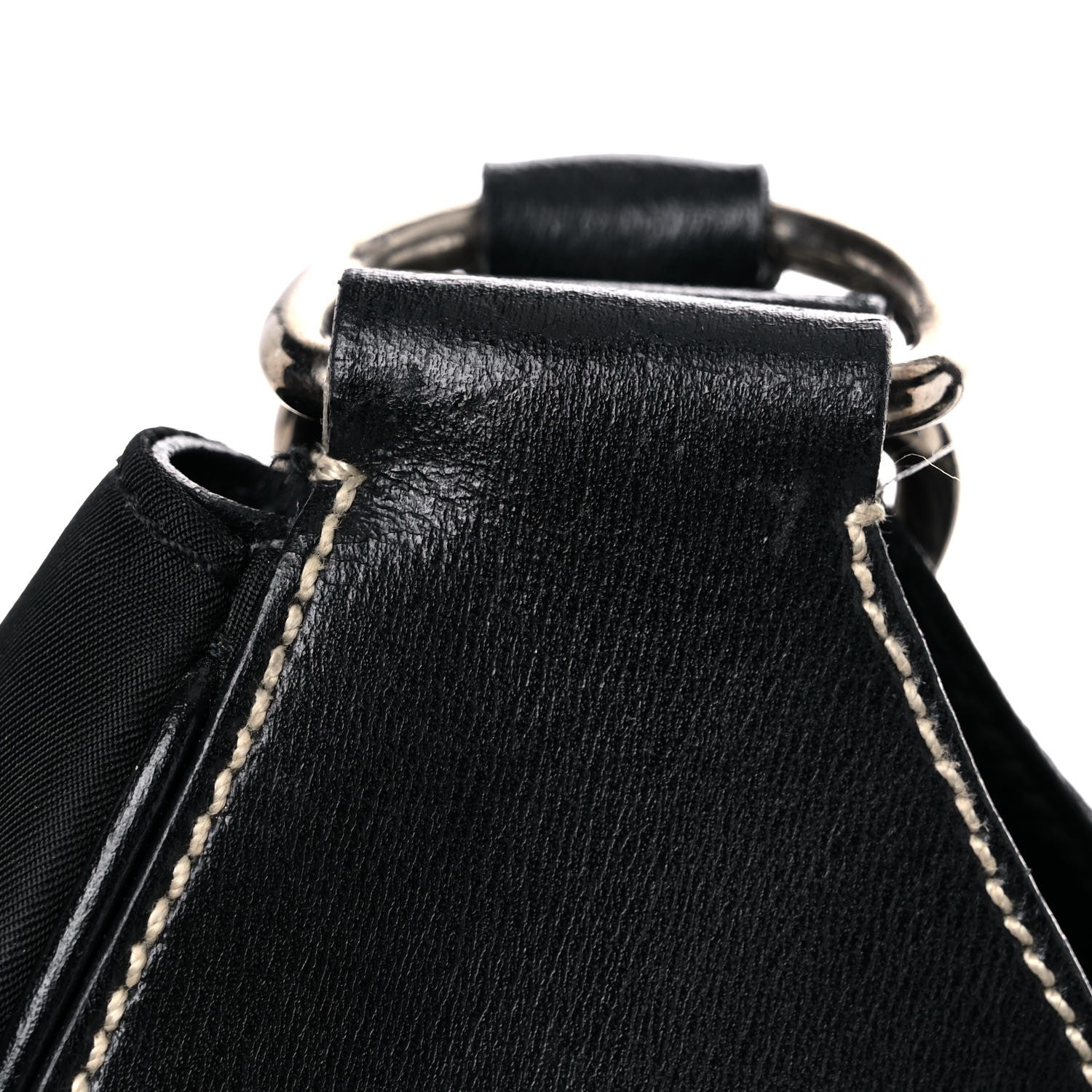 Prada Tessuto Nylon Moon Shoulder Bag Black 15 of 19