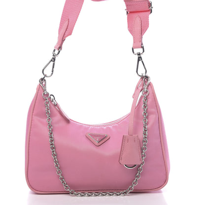 Prada Nylon Re-Edition 2005 Shoulder Bag Begonia 8 of 11