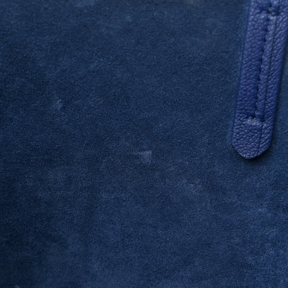 Celine Soft Grained Calfskin Small Belt Cabas Phantom Deep Blue 10 of 16