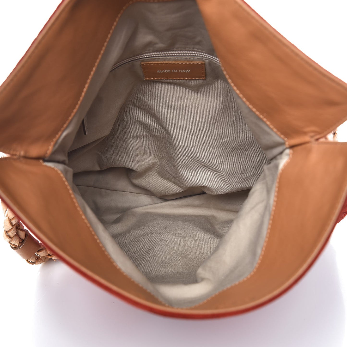 Suede Haymarket Check Horn Toggle Shoulder Bag Red