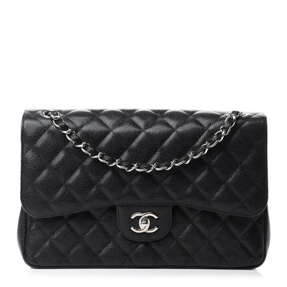 Chanel Caviar Quilted Jumbo Double Flap Black 1 of 12