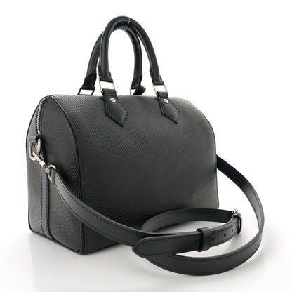 Louis Vuitton Epi Speedy Bandouliere 25 Black 3 of 14