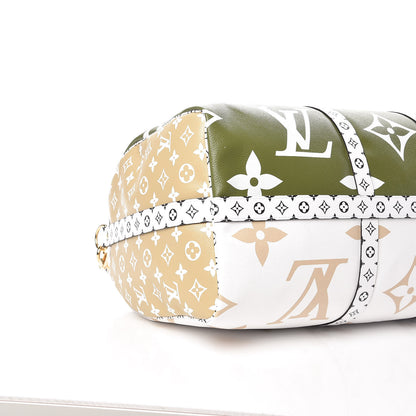 Louis Vuitton Monogram Giant Keepall Bandouliere 50 Kaki Beige 9 of 11