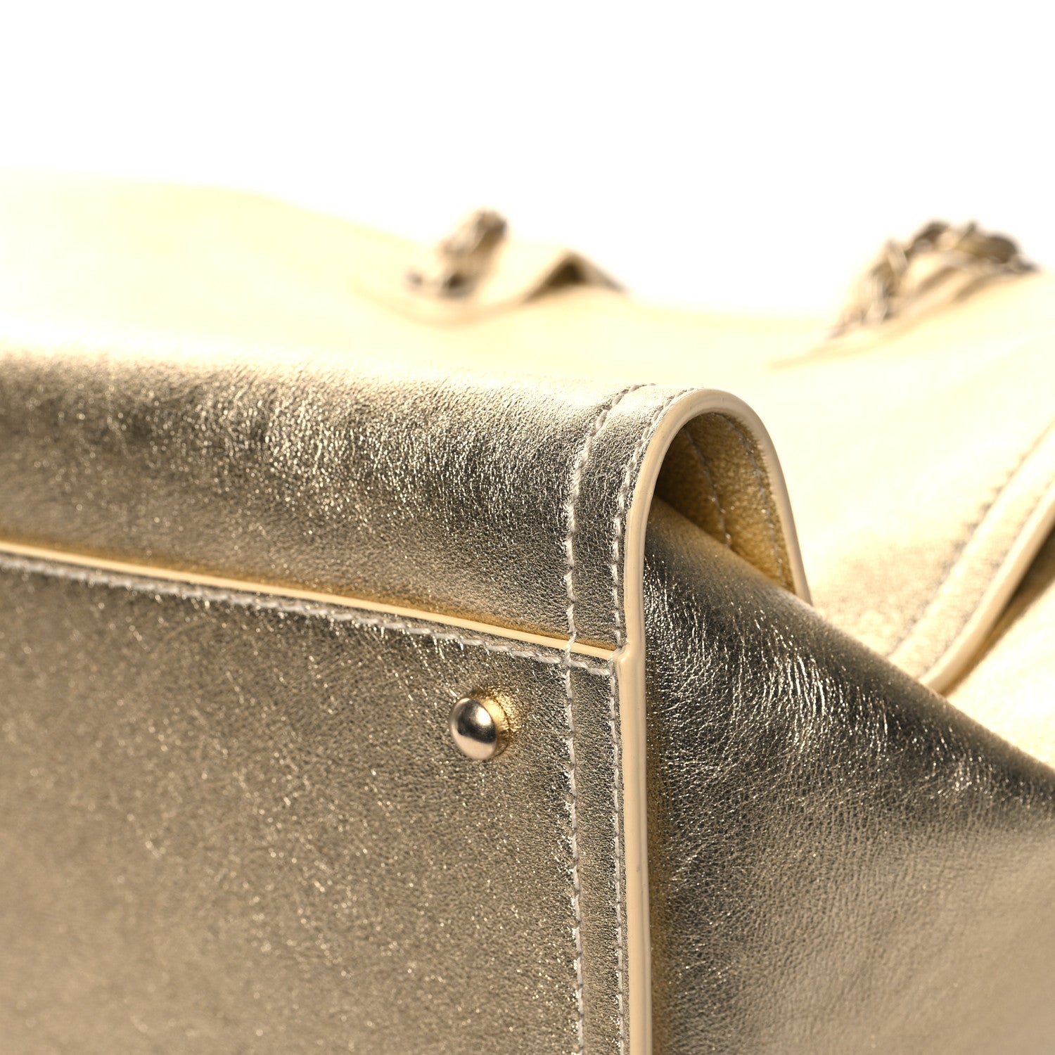 Chanel Metallic Calfskin Medium Deauville Tote Gold 12 of 12