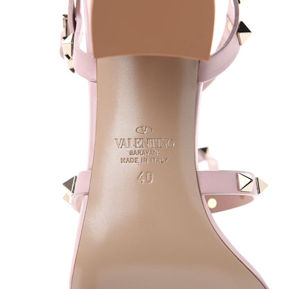 Valentino Garavani Calfskin Rockstud 60mm City Sandals 40 Water Rose 6 of 8