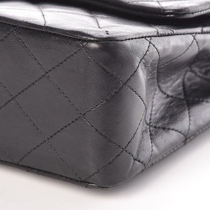 Chanel Lambskin Quilted Medium Double Flap Black 10 of 13