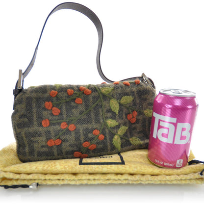 Fendi Wool Zucca Embroidered Baguette Multicolor 3 of 8