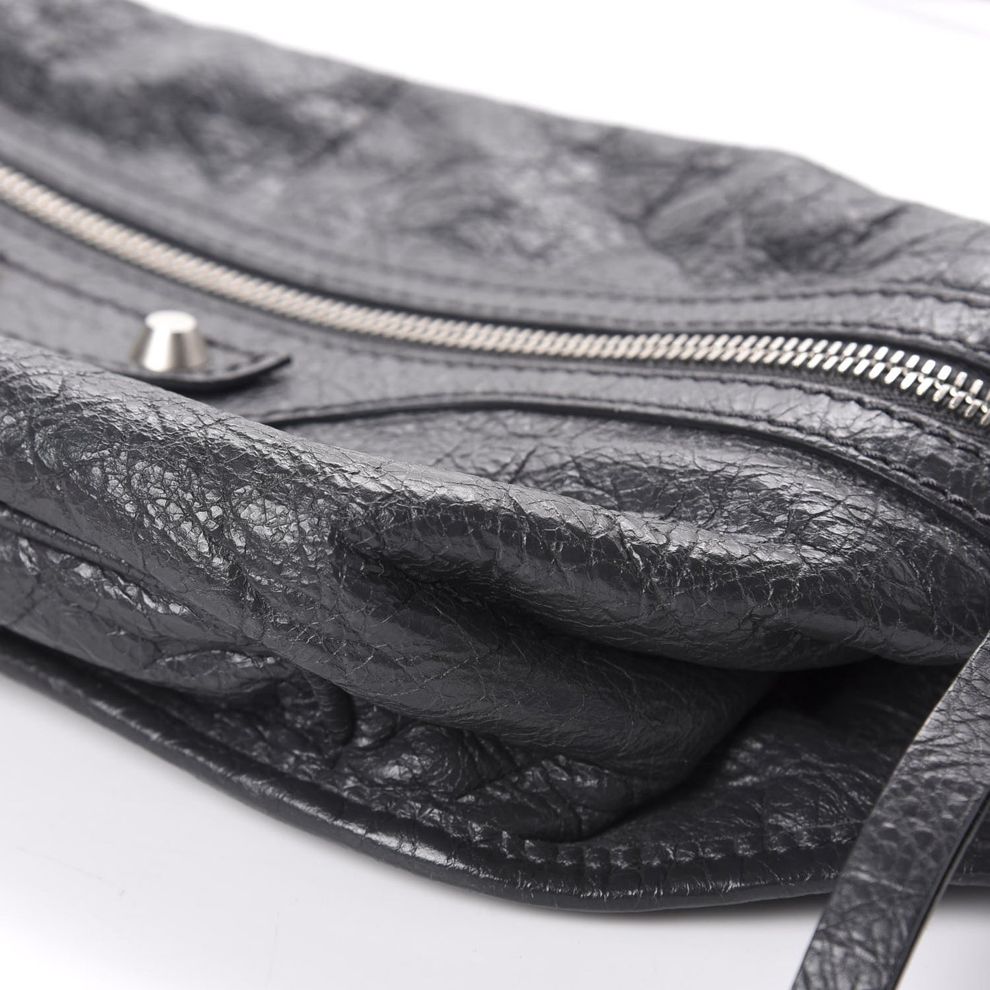 Lambskin Classic Hardware Neo Lift Hip Bag Gris Fossile