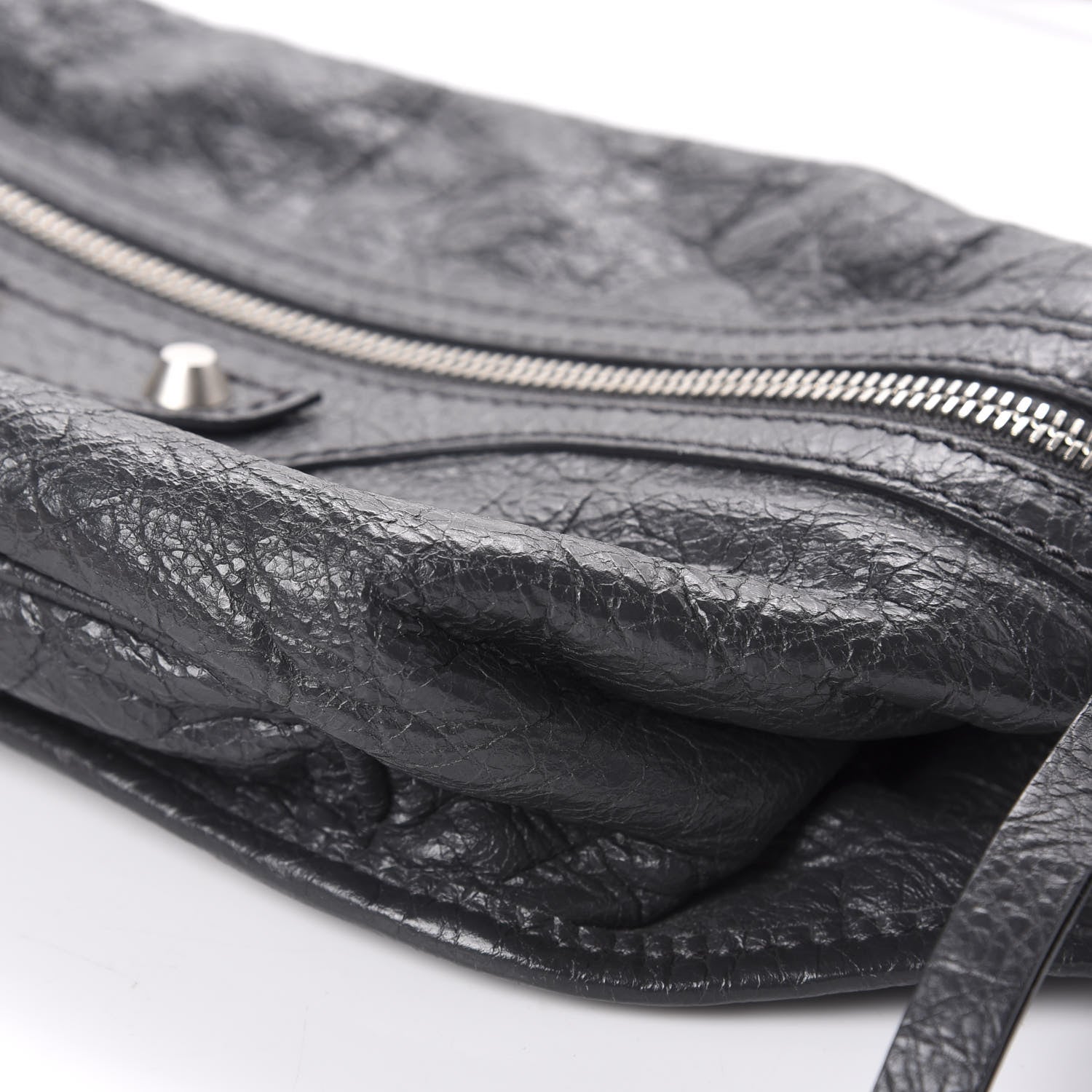 Balenciaga Lambskin Classic Hardware Neo Lift Hip Bag Gris Fossile 7 of 10