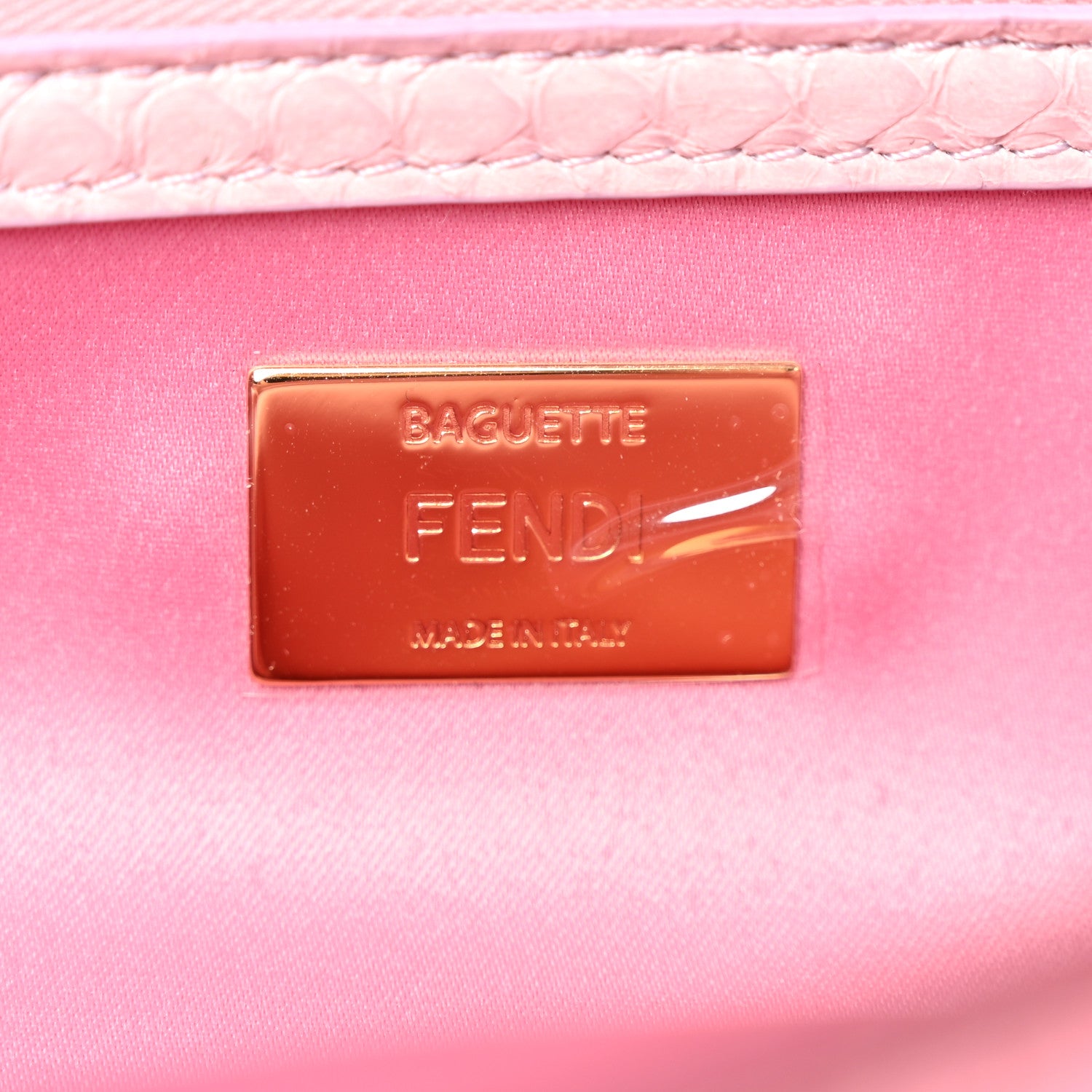 Fendi Satin Sequin Paillettes Bilics Lustre Snakeskin Medium Baguette 1997 Lavanda Glicine 6 of 9