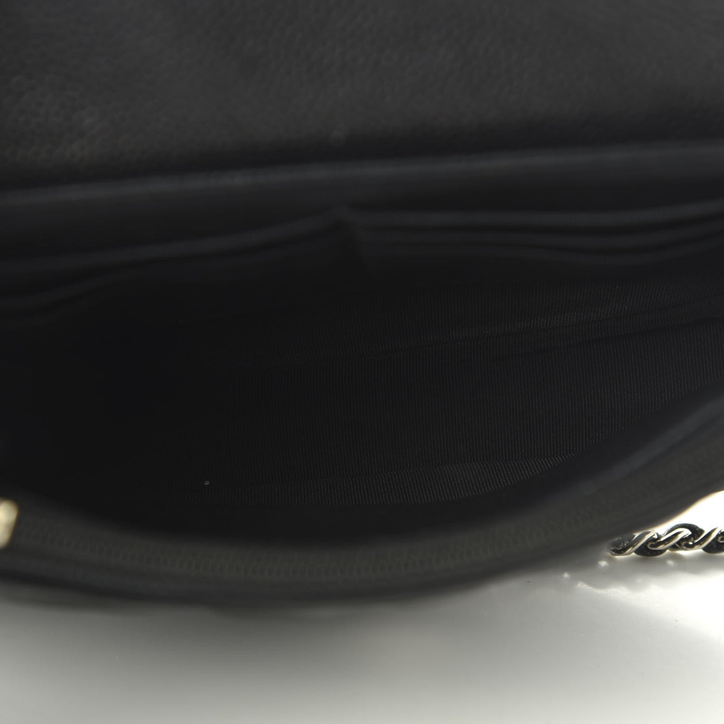 Caviar Half Moon Wallet On Chain WOC Black