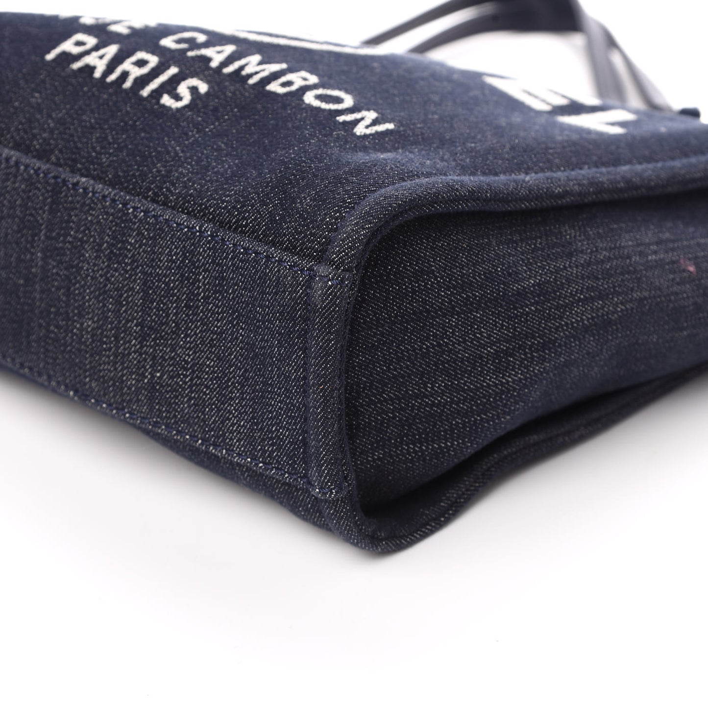 Denim Mini Deauville Tote Dark Blue
