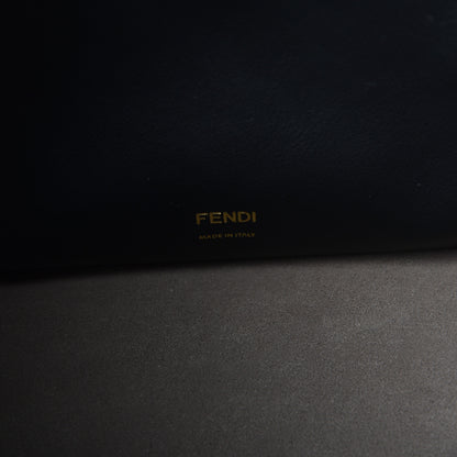 Fendi Vitello Grace Matte Large Flip Tote Black 8 of 11