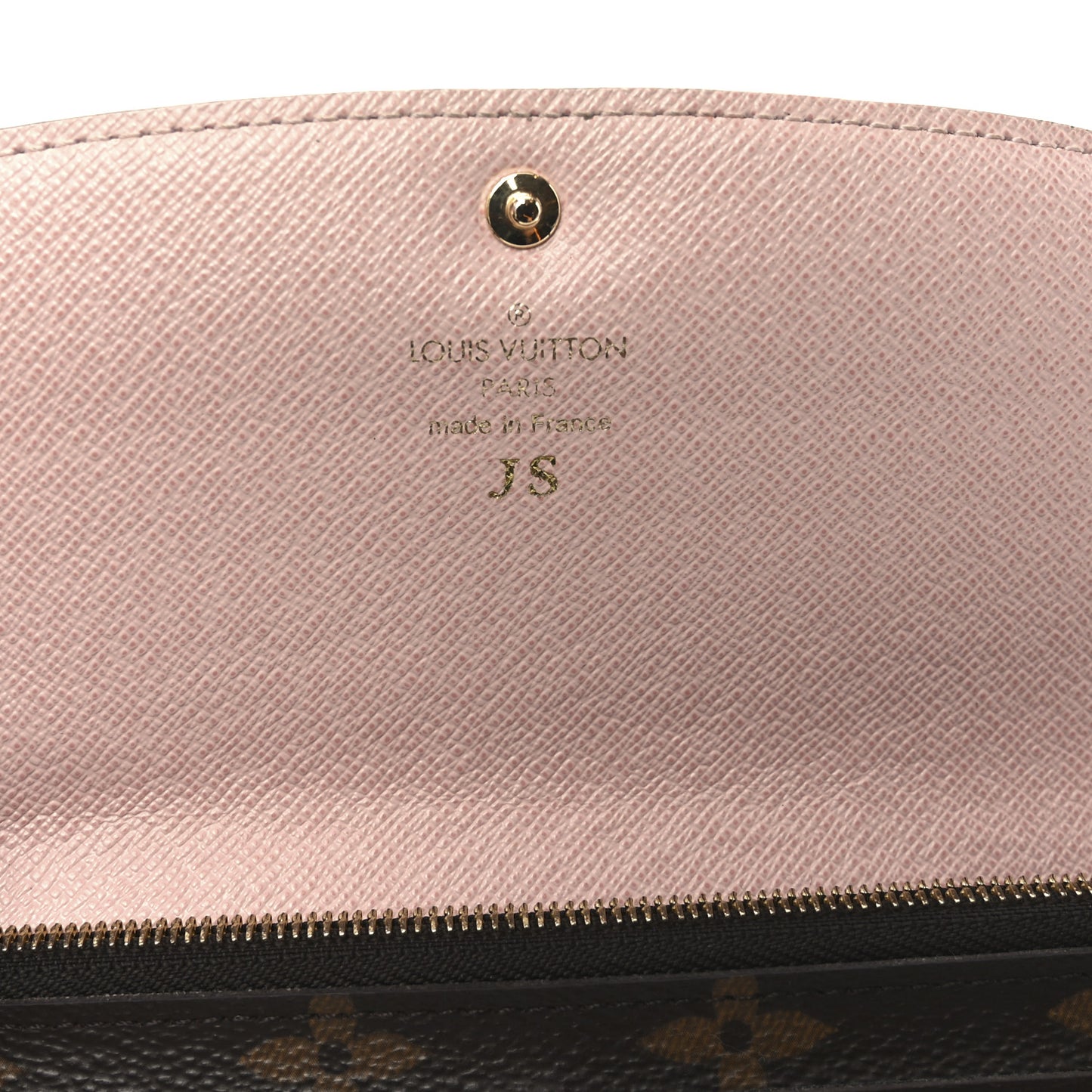 Monogram Emilie Wallet Rose Ballerine
