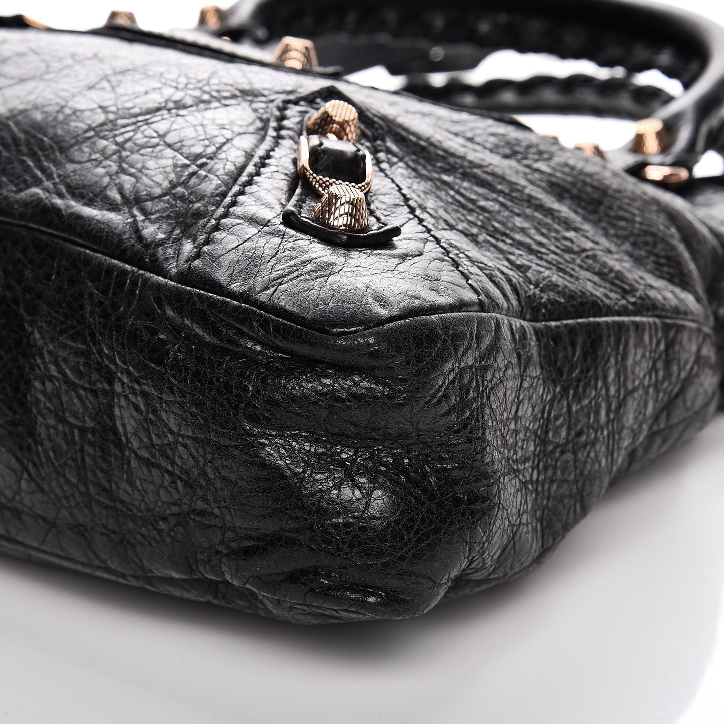 Agneau Giant 12 Rose Gold Hardware Town Black