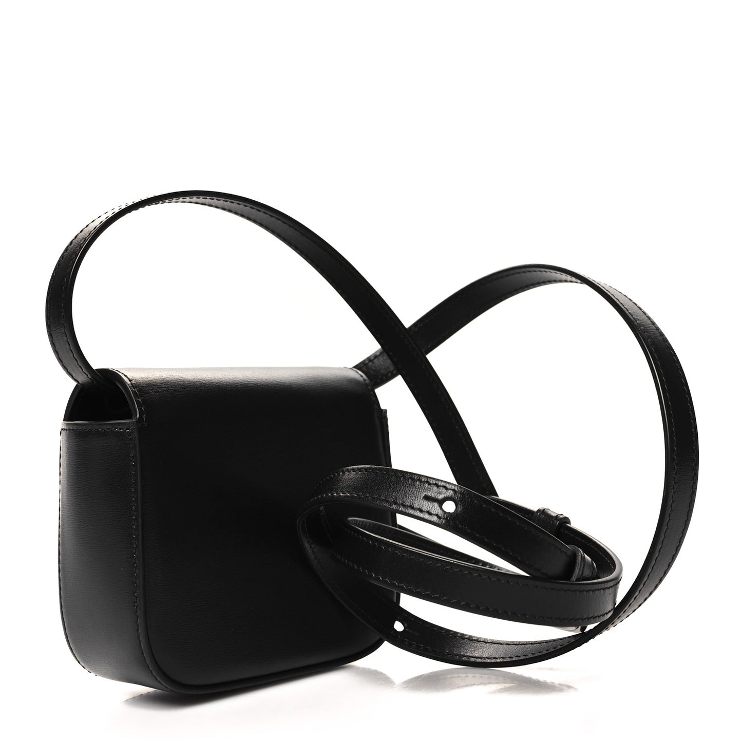 Shiny Calfskin Mini Triomphe Black