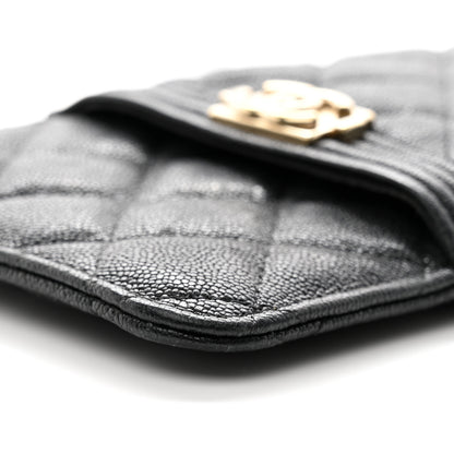 Chanel Caviar Quilted Boy iPhone Pouch Black 10 of 13