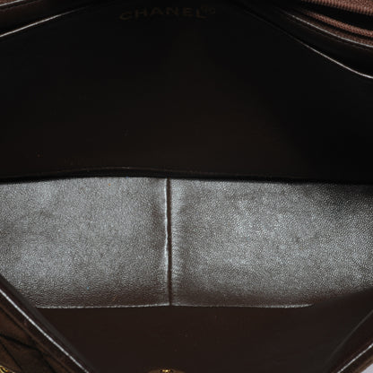 Chanel Suede Quilted Jumbo Flap Brown 6 of 8