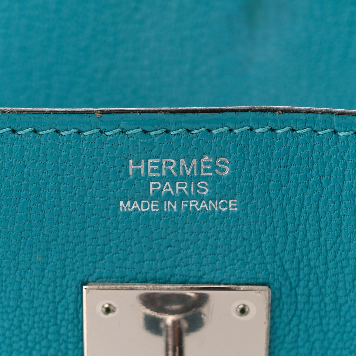 Hermes Chevre de Coromandel Birkin 30 Turquoise 6 of 12