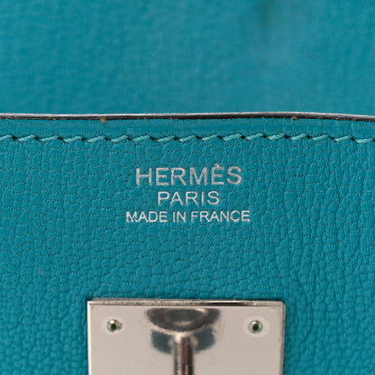 Hermes Chevre de Coromandel Birkin 30 Turquoise 6 of 12