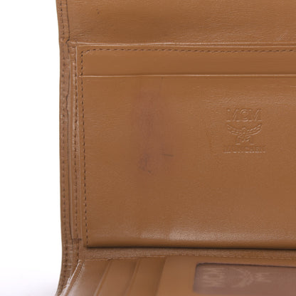 MCM Visetos Crocodile Embossed Medium Tri-Fold Flap Wallet Cognac 7 of 7
