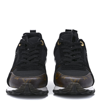 Louis Vuitton Suede Monogram Run Away Sneakers 36 Black 2 of 8