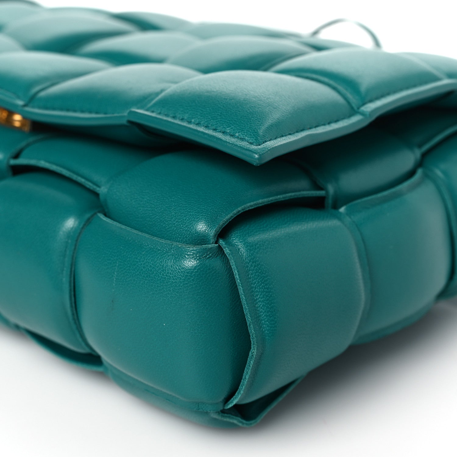 Bottega Veneta Nappa Maxi Intreccio Padded Cassette Crossbody Bag Mallard 8 of 9