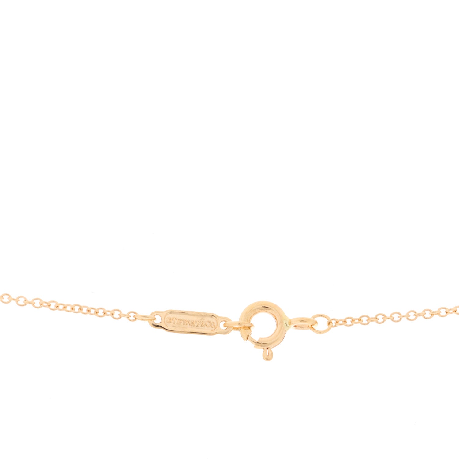 Tiffany 18K Rose Gold Diamond Bow Pendant Necklace 3 of 4