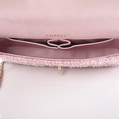 Chanel Tweed East West Flap Pink 5 of 11