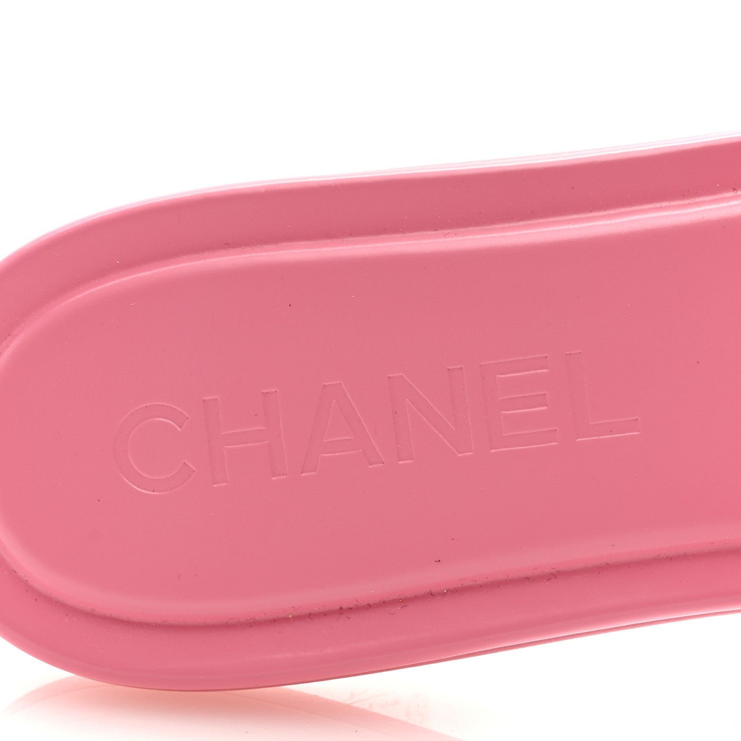 Chanel Calfskin Patent Calfskin Logo Mules 38 Pink Black 7 of 8