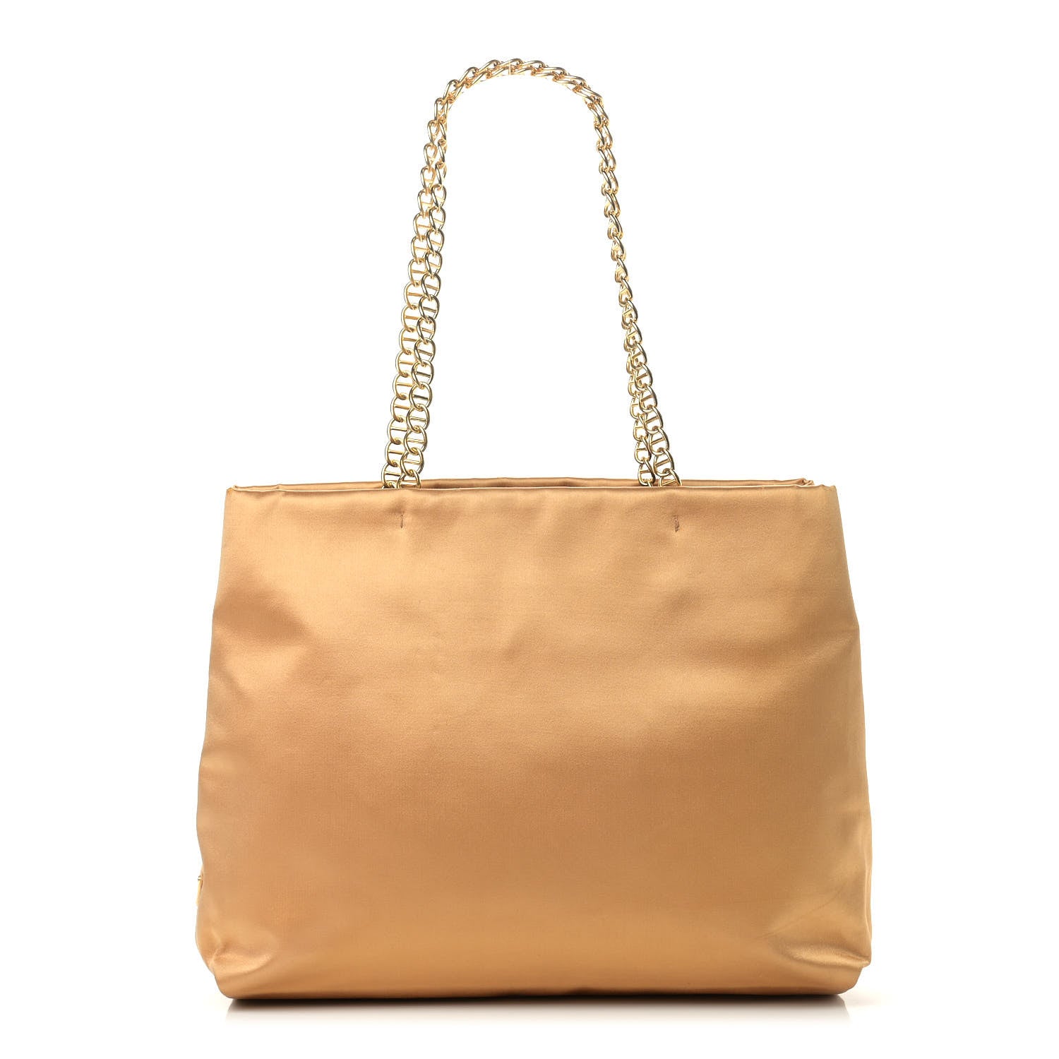 Prada Satin Raso Chain Bag Gold 1 of 14