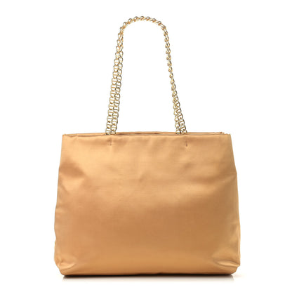 Prada Satin Raso Chain Bag Gold 1 of 14