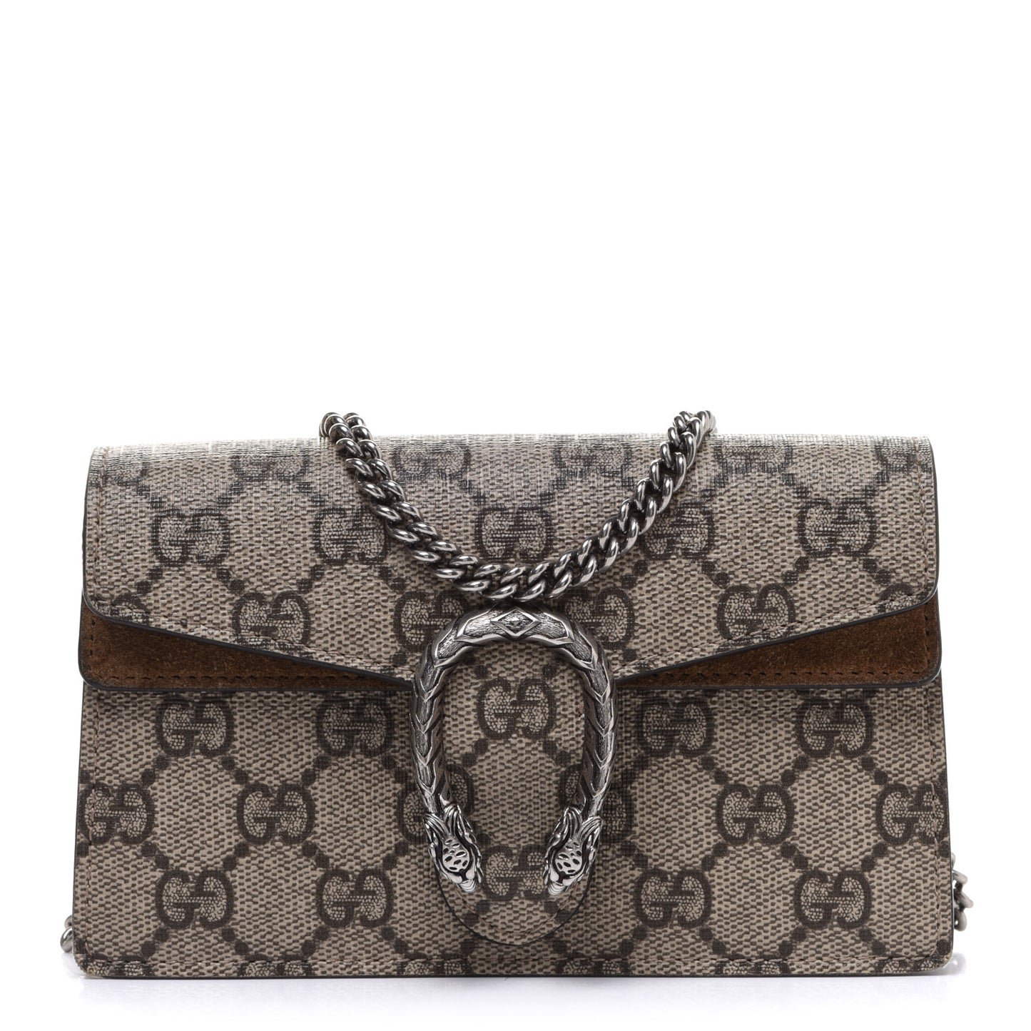 GG Supreme Monogram Super Mini Dionysus Shoulder Bag Taupe
