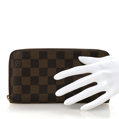 Louis Vuitton Damier Ebene Zippy Wallet 2 of 9