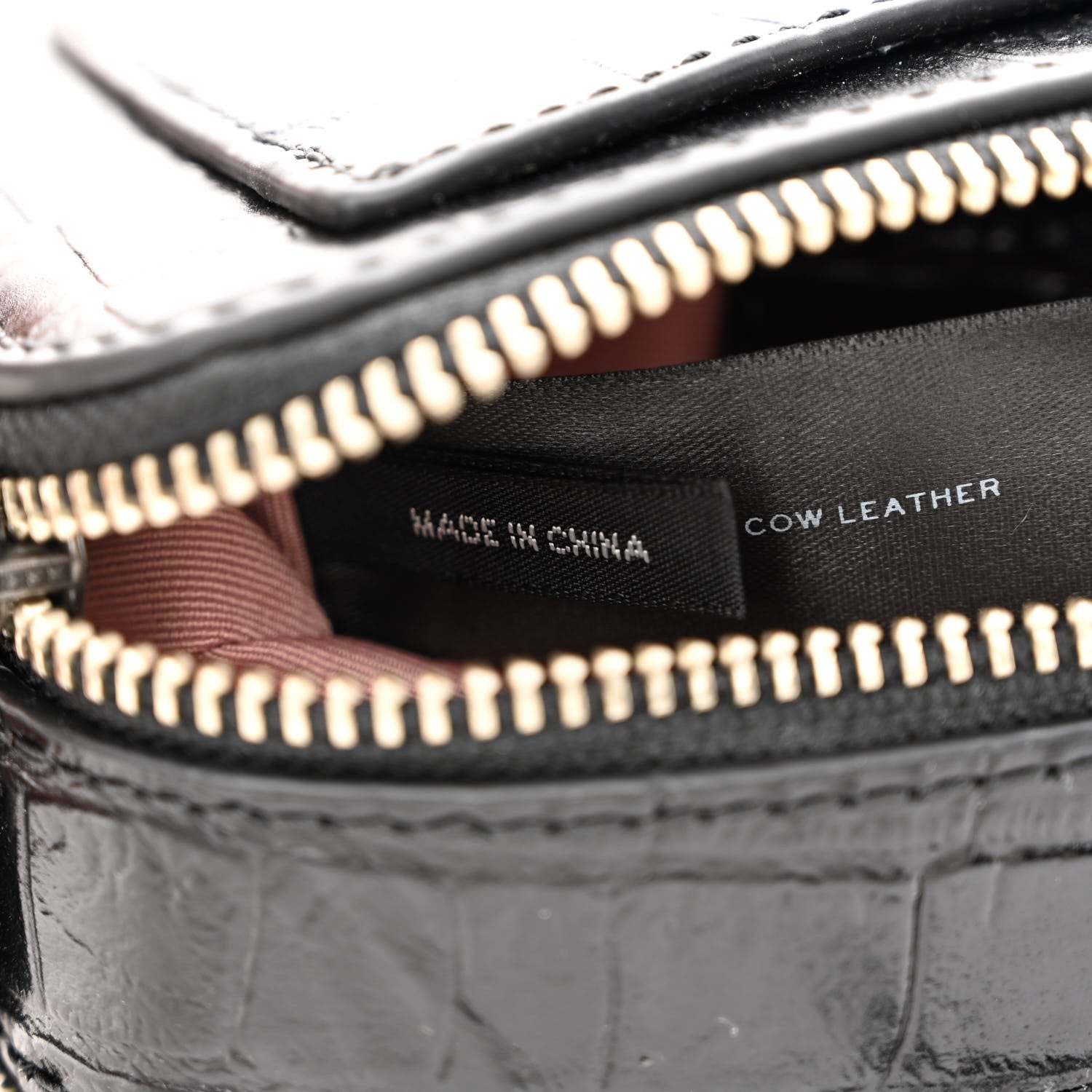 Marc Jacobs Croc Embossed Snapshot Camera Bag Black 8 of 12