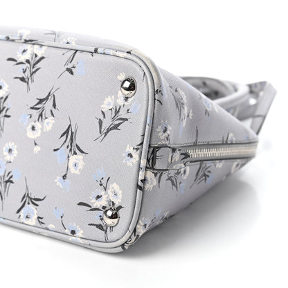 Prada Saffiano Soft Bouquet Medium Promenade Tote Acciaio 7 of 10