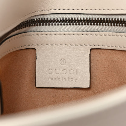 Gucci Calfskin Matelasse Small GG Marmont Shoulder Bag White 6 of 9
