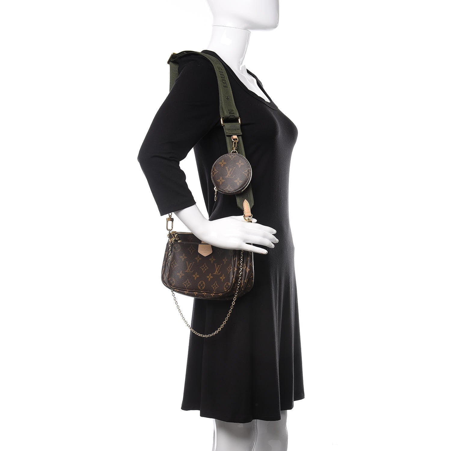 Louis Vuitton Monogram Multi Pochette Accessories Kaki 2 of 13