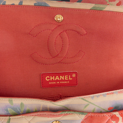 Chanel Lambskin Quilted Floral Medium Double Flap Multicolor 6 of 13