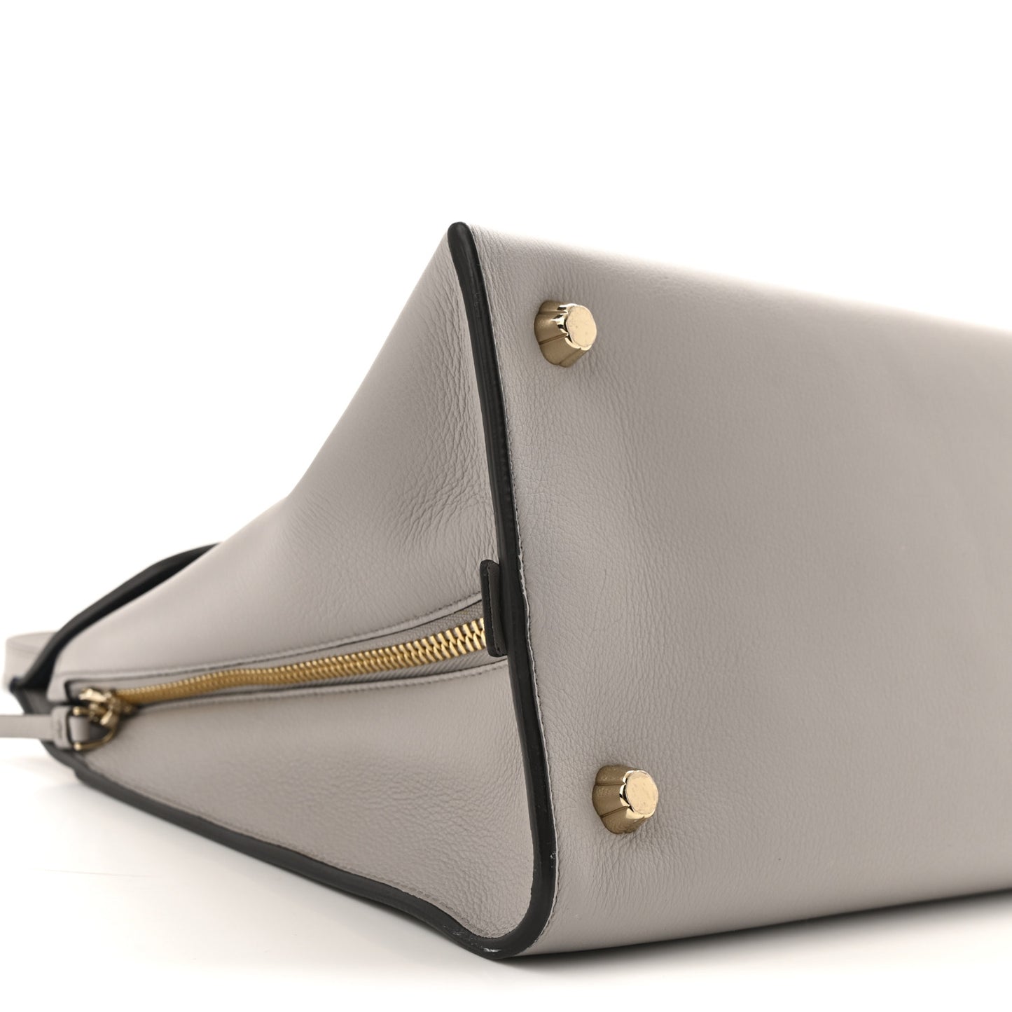 Calfskin Jet Set Top Handle Bag Grey Navy