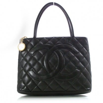 Chanel Caviar Medallion Tote Black 1 of 11
