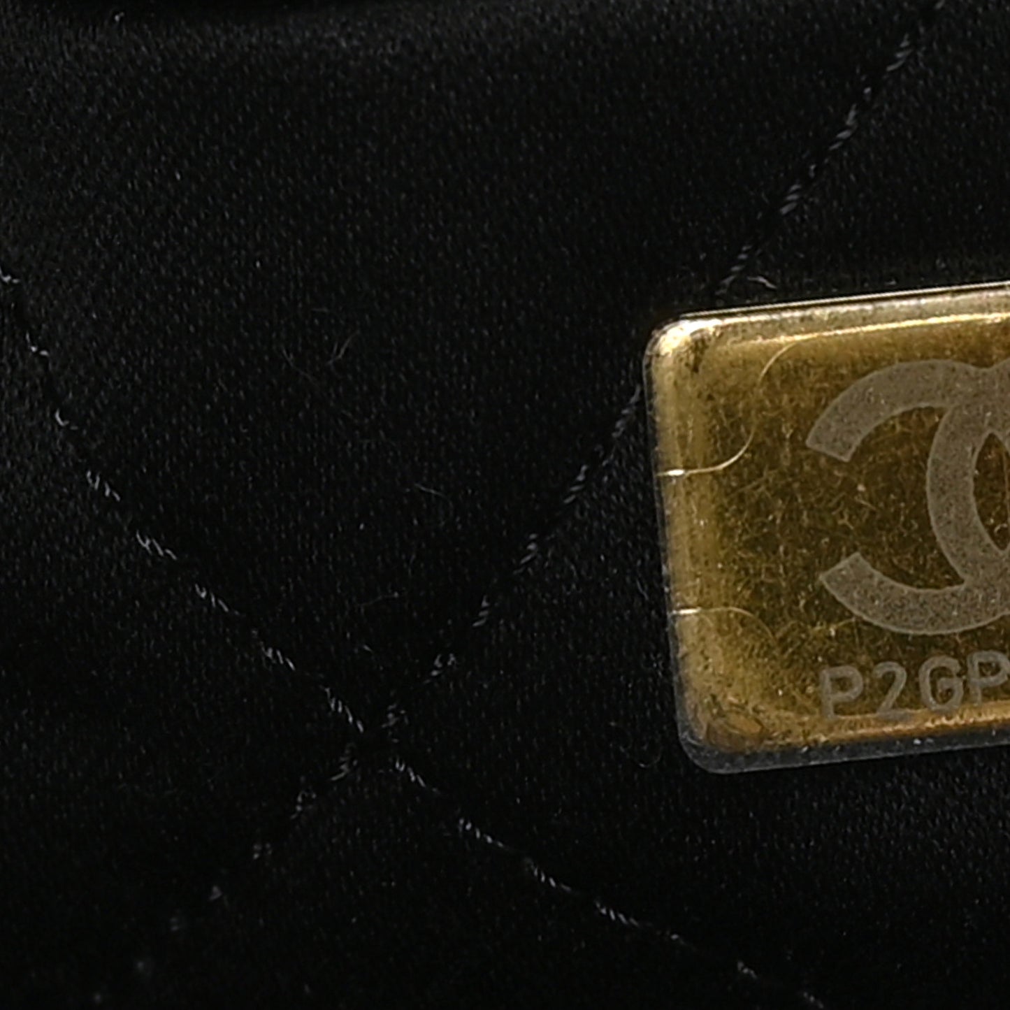 Shiny Calfskin Quilted Large Chanel 22 Black