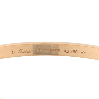 Cartier 18K Yellow Gold Medium LOVE Bracelet 19 4 of 6
