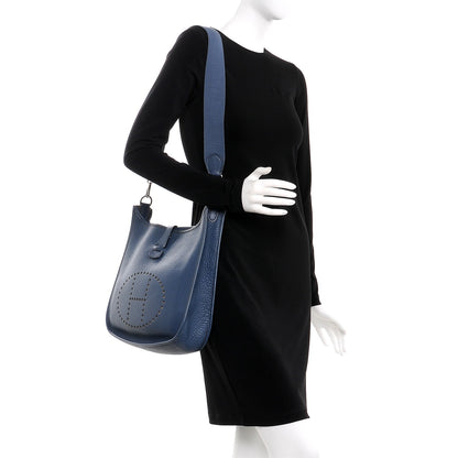 Hermes Buffle Skipper Evelyne GM Bleu Saphir 2 of 14