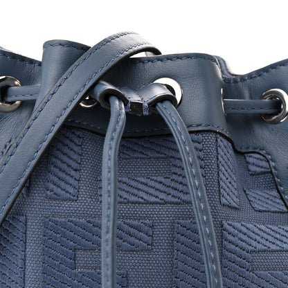 Fendi Canvas Vitello Grace F is Fendi FF Embroidered Mini Mon Tresor Bucket Bag Mirto 8 of 11
