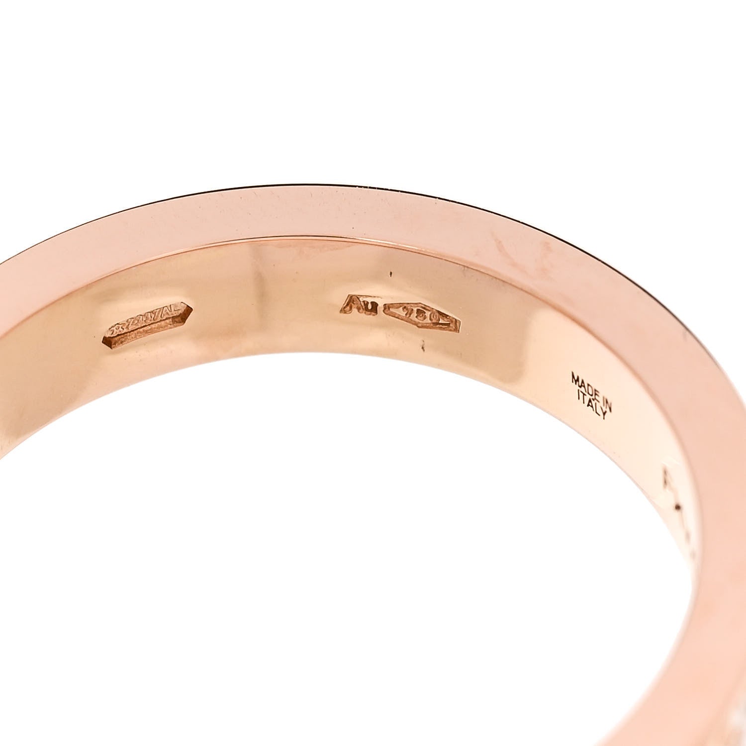 Bulgari 18K Rose Gold Diamond B.Zero1 Essential Band Ring 55 7.25 4 of 6