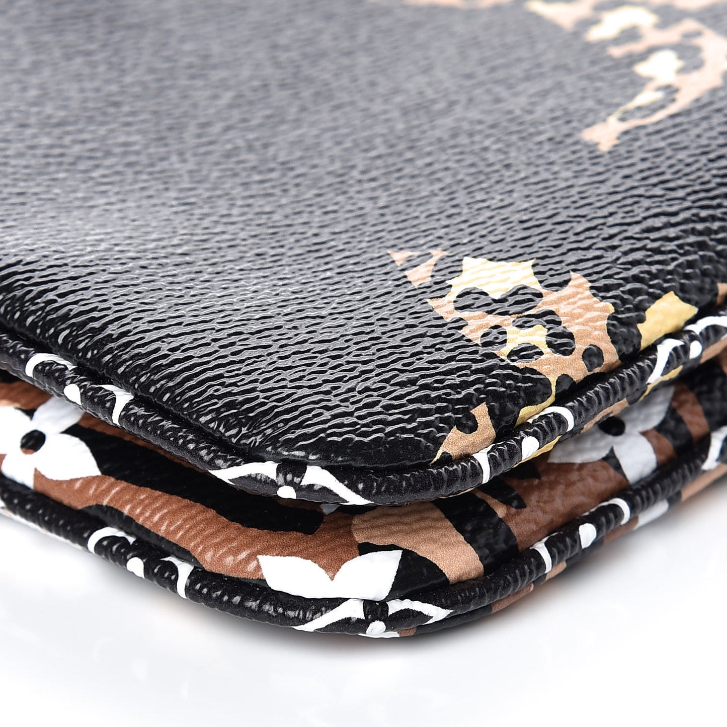 Monogram Giant Jungle Pochette Double Zip Black