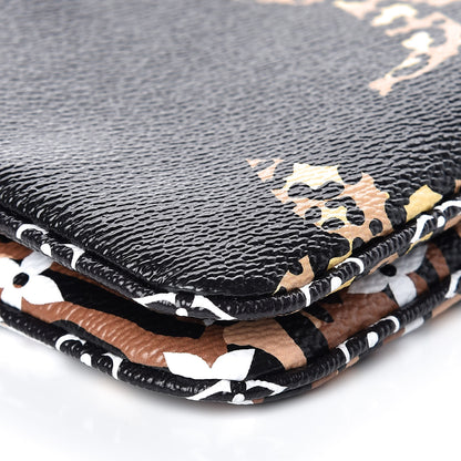 Louis Vuitton Monogram Giant Jungle Pochette Double Zip Black 5 of 11
