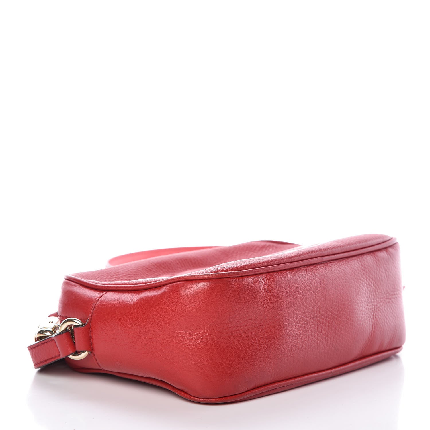 Gucci Pebbled Calfskin Small Soho Disco Bag Tabasco Red 4 of 18