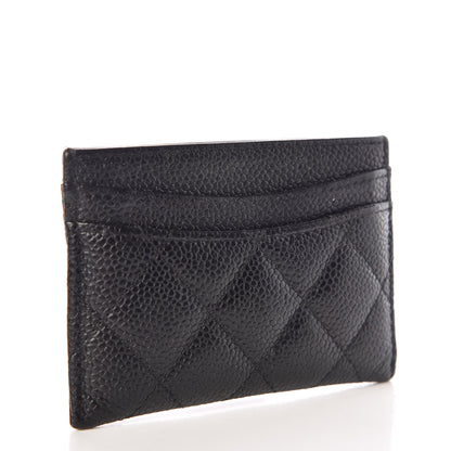 Chanel Caviar Quilted Card Holder Black 3 of 9
